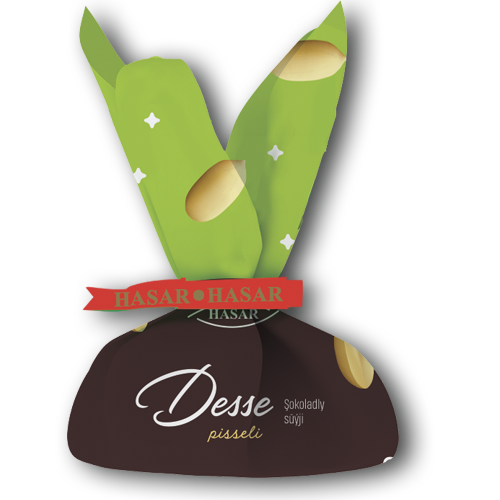 Chocolate sweets “DESSE” with the peanut kernel