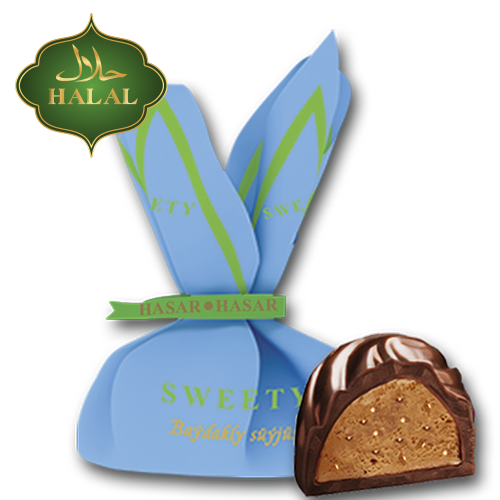 Chocolate sweets “Baidakly” with sesame