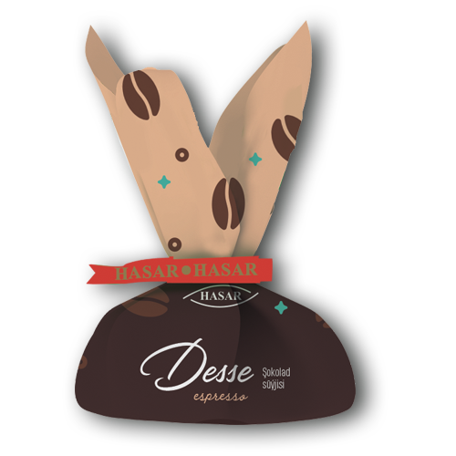 Chocolate sweets “DESSE” with coffee filling